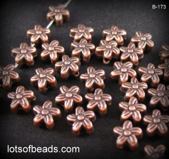 Copper Flower Bead